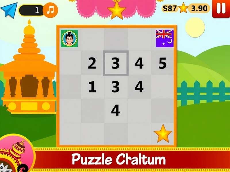 Main Gameplay Screen of Durga Puja Puzzle Challenge Durga Puja Puzzle Challenge Game Screenshot